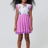 Kids Princess Dress In Sugar Swizzle Neon Butterflies -Chic Wear Shop Terez63e169e97b34842456675463e169e97b34e.63e169e97b34e