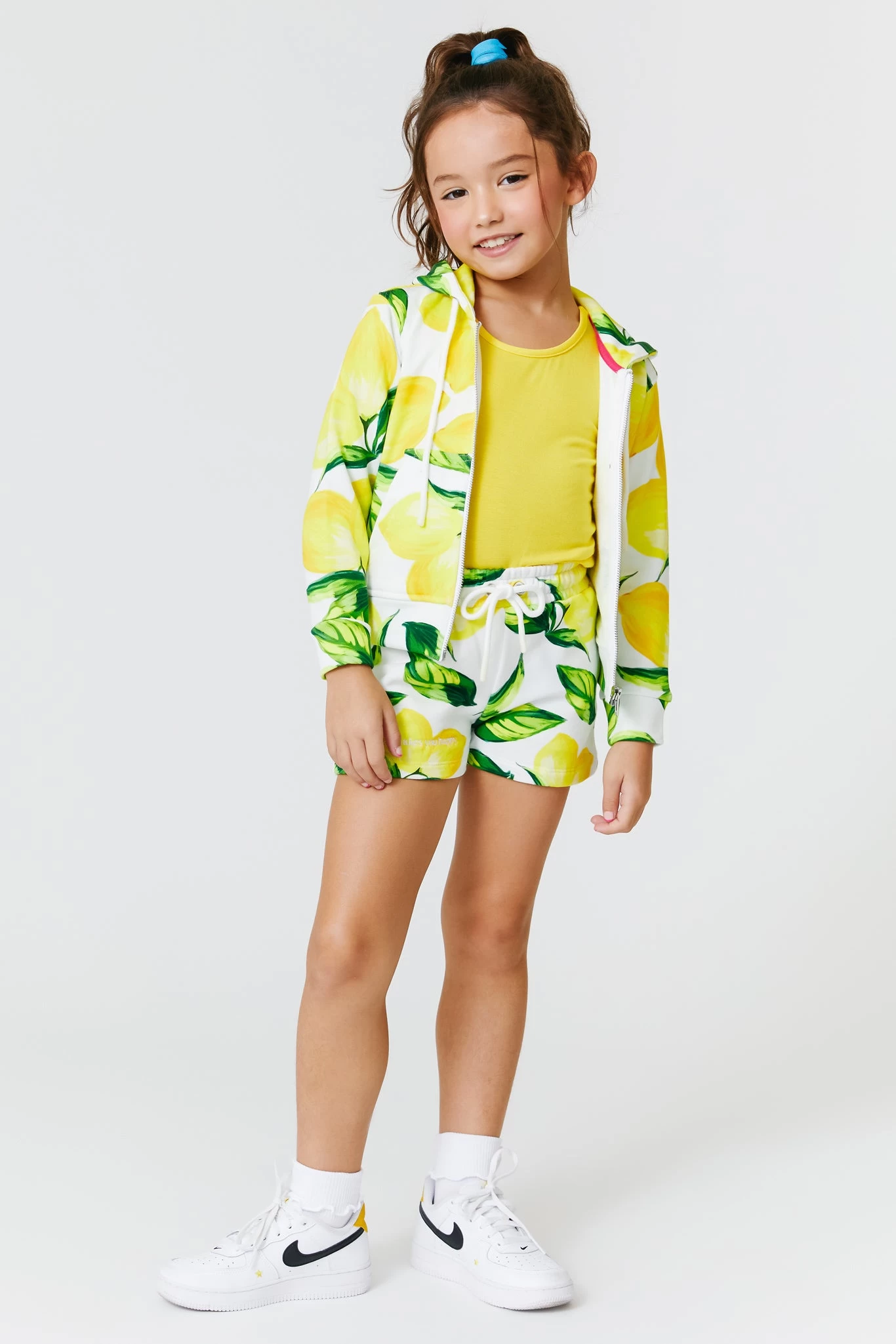 Kids Sweatshort In Lemon Spritz 7 Kids Sweatshort In Lemon Spritz - Image 5