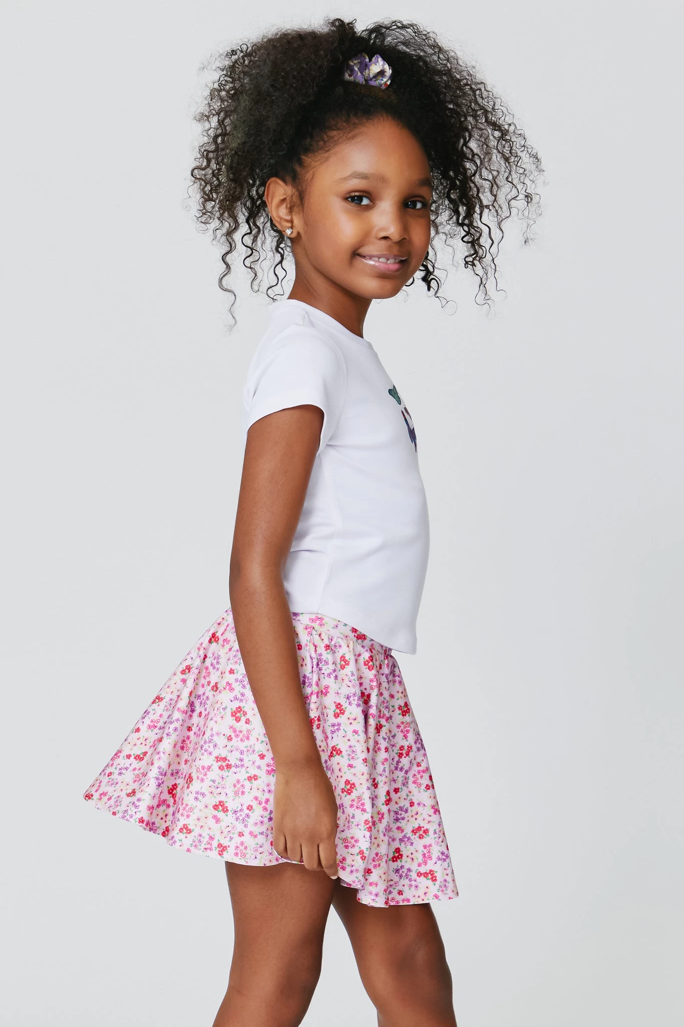 Kids Baby Tee In Neon Butterfly 4 Kids Baby Tee In Neon Butterfly - Image 2