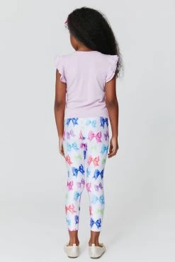Kids Leggings In White Fancy Bows -Chic Wear Shop Terez63e65364e24d671013018063e65364e24de.63e65364e24de