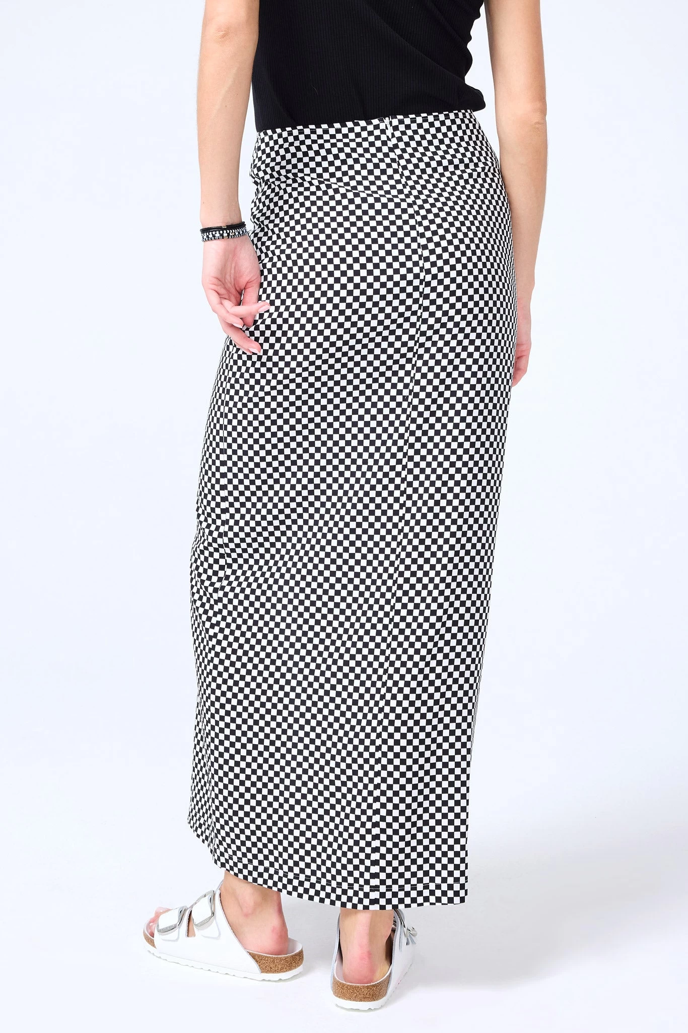 Trumpet Skirt In Racing Check 5 Trumpet Skirt In Racing Check - Image 3