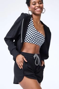 Rib Track Short In Black -Chic Wear Shop Terez63ed6050b402239825919863ed6050b402c.63ed6050b402c