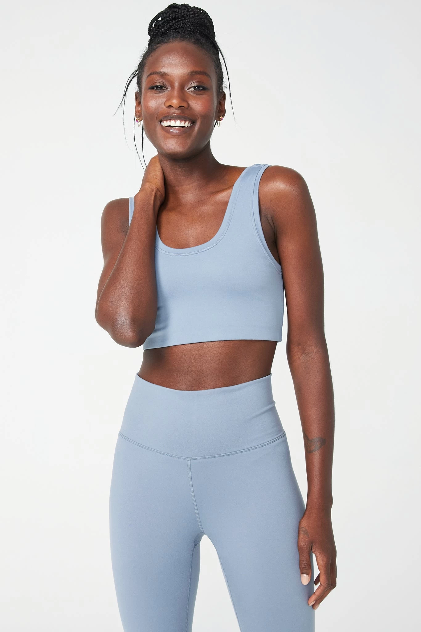 TLC Sports Bra In Dove Gray 3 TLC Sports Bra In Dove Gray
