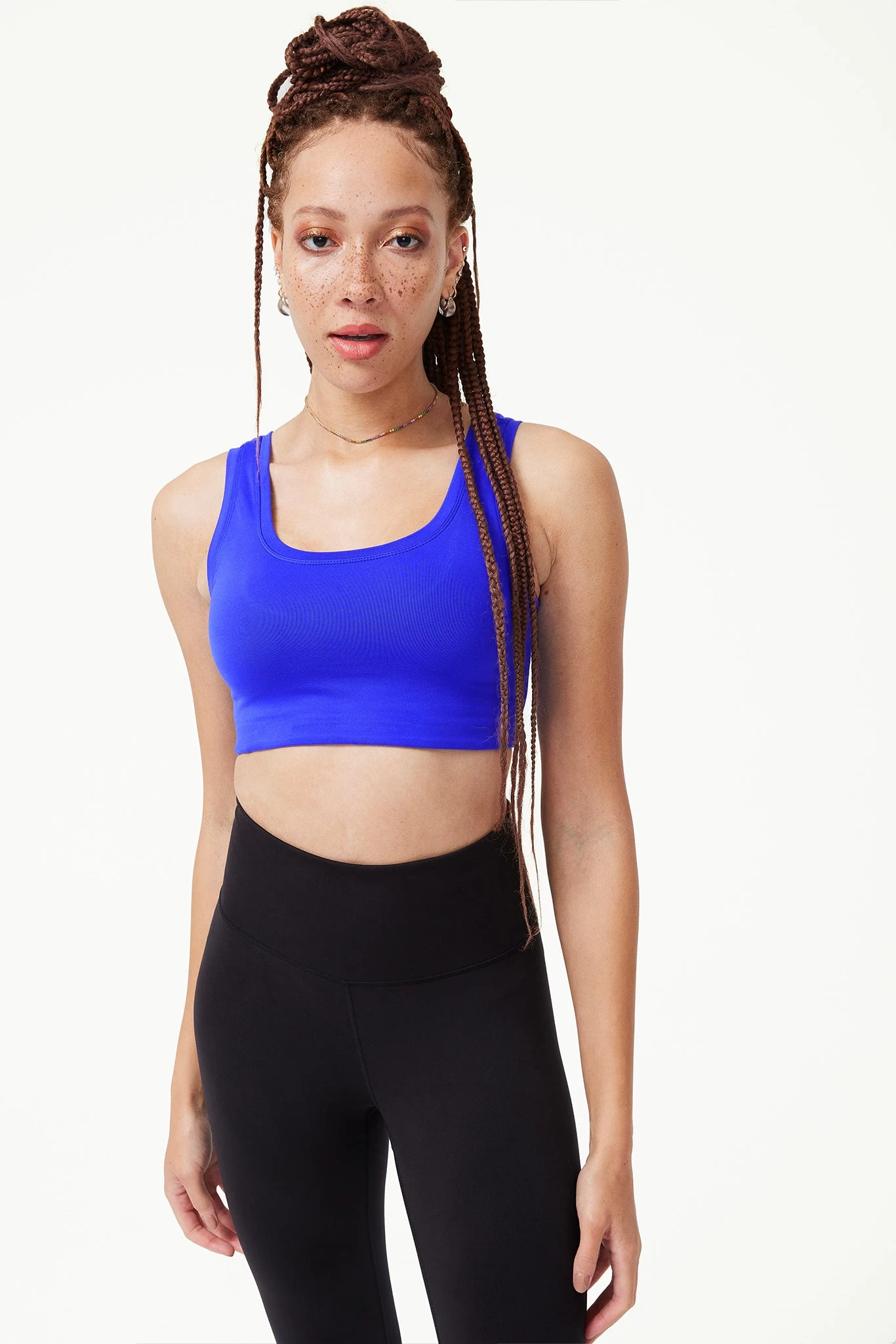 TLC Sports Bra In Electric Blue 3 TLC Sports Bra In Electric Blue