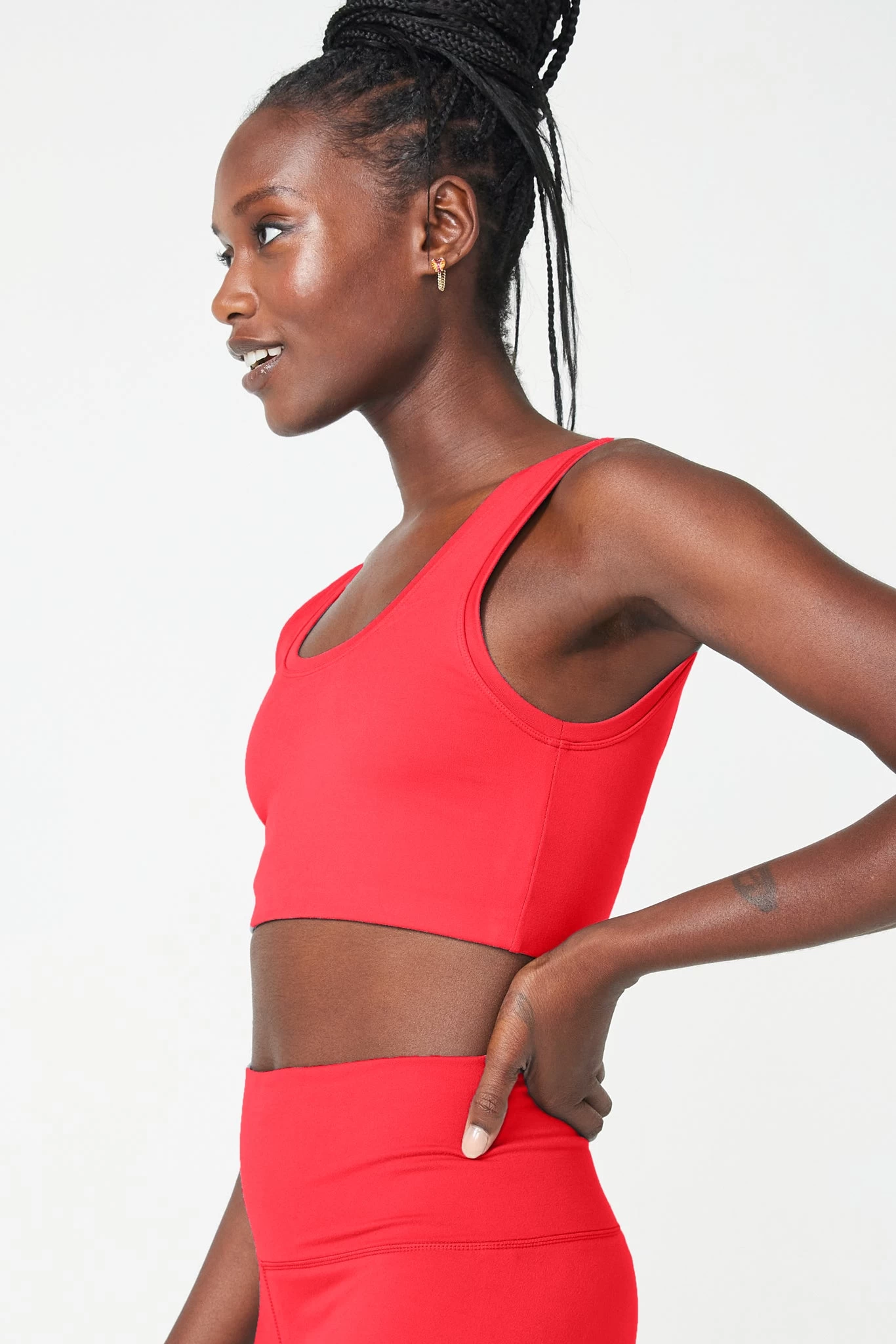 TLC Sports Bra In Super Hot Red 4 TLC Sports Bra In Super Hot Red - Image 2