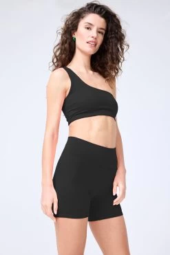 TLC One Strap Bra In Jet Black