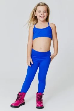 Kids TLC Leggings In Electric Blue