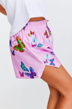 Kids Gym Shorts In Pink Neon Butterflies -Chic Wear Shop Terez640bb3ebd8624842547089640bb3ebd862c.640bb3ebd862c