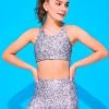 Terez X Hally Hair Girls Sports Bra In Silver Glitter -Chic Wear Shop Terez641a23eb2129e237734702641a23eb212a7.641a23eb212a7