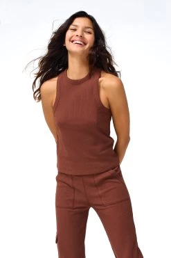 Rib Racer Tank In Cafe -Chic Wear Shop Terez64871490cc04d364871490cc280.9299467764871490cc280