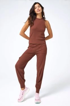 Rib Jogger In Cafe -Chic Wear Shop Terez6487152dc080136487152dc0b64.463074876487152dc0b64