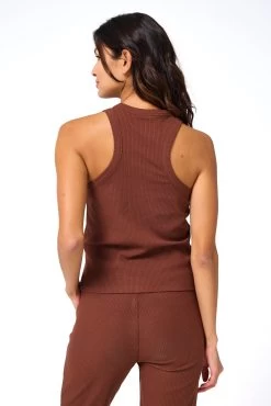 Rib Racer Tank In Cafe -Chic Wear Shop Terez648718f93366b1648718f9338d1.12054370648718f9338d1
