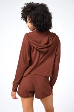 Rib Crop Hoodie In Cafe -Chic Wear Shop Terez6487202dd873036487202dd89da.570650236487202dd89da