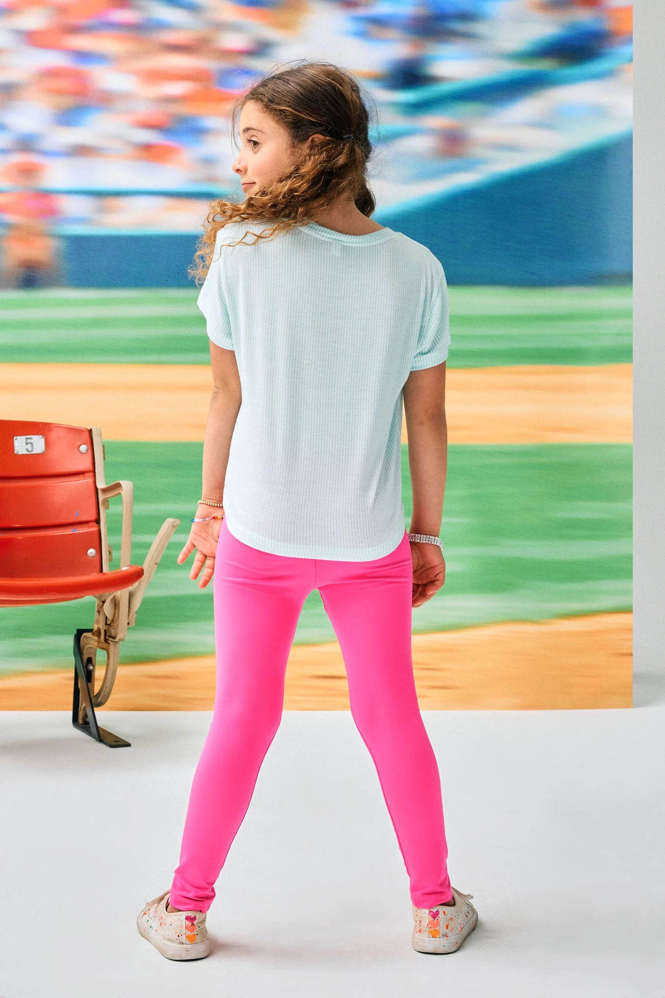 Yankees Girls Baby Tee In Retro Script 5 Yankees Girls Baby Tee In Retro Script - Image 3