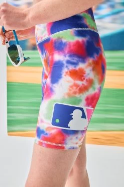 MLB Batterman Hi-Shine BIke Shorts In Tie Dye -Chic Wear Shop Terez64b5a75b43cdf864b5a75b44056.0670716564b5a75b44056