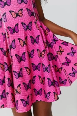 Kids Skater Dress In Pink Halftone Butterfly -Chic Wear Shop Terez64cc033f7cd0b564cc033f7d062.9571776264cc033f7d062