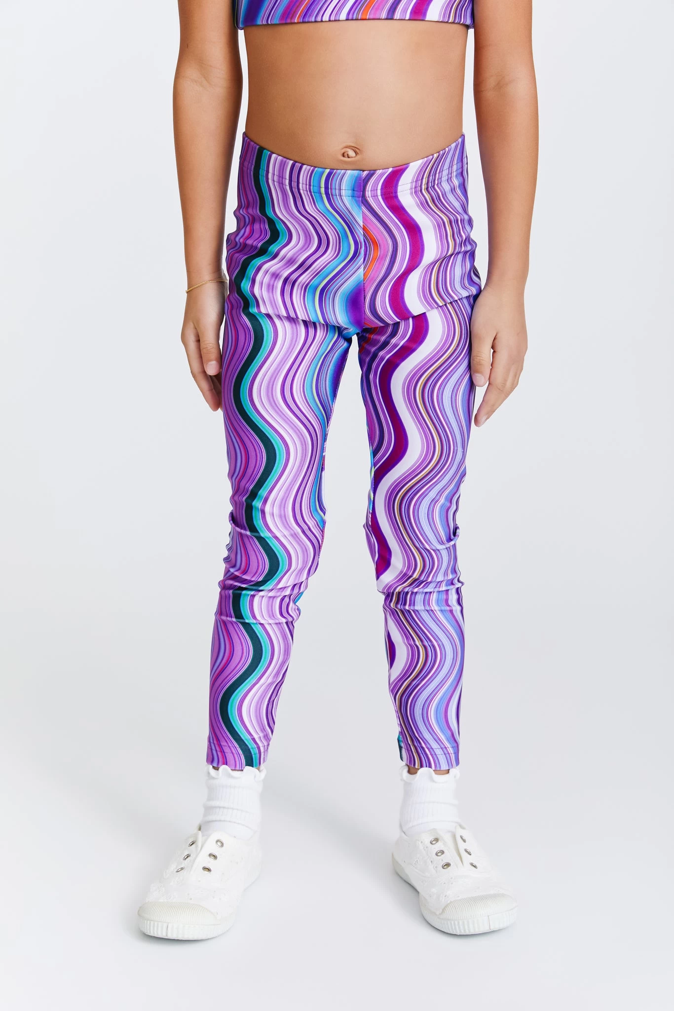 Toddler Leggings In Purple Swirl Stripe Leggings 4 Toddler Leggings In Purple Swirl Stripe Leggings - Image 2