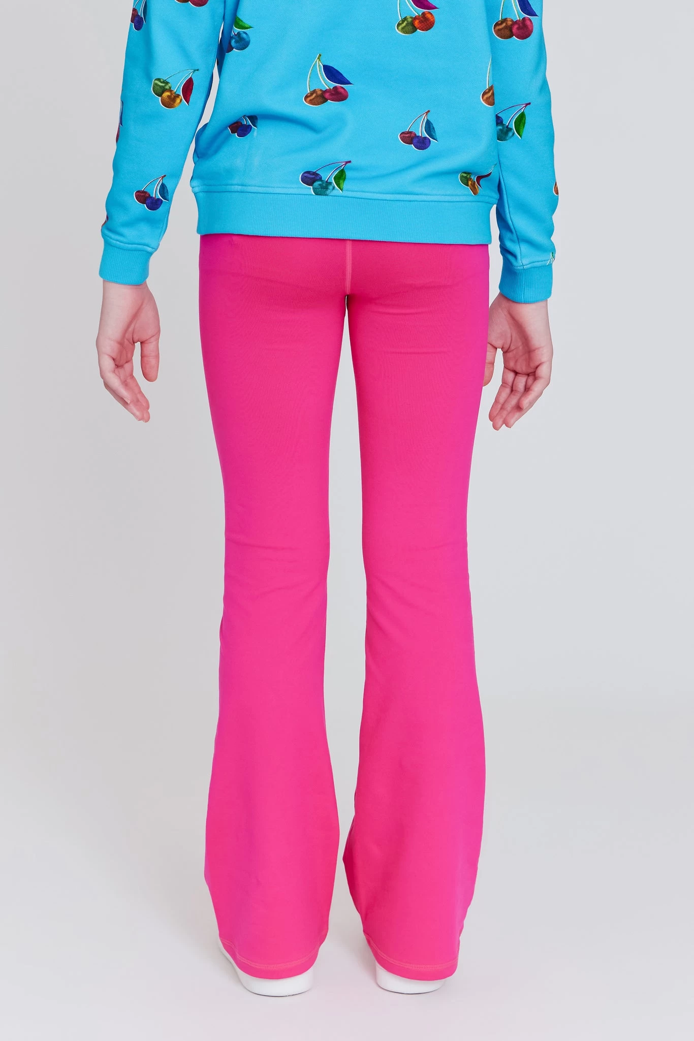 Girls TLC Flare Leggings In Terez Pink 5 Girls TLC Flare Leggings In Terez Pink - Image 3