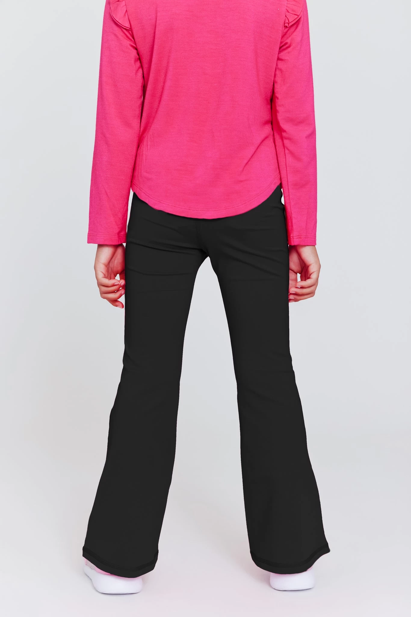 Kids TLC Flare Leggings In Jet Black 5 Kids TLC Flare Leggings In Jet Black - Image 3