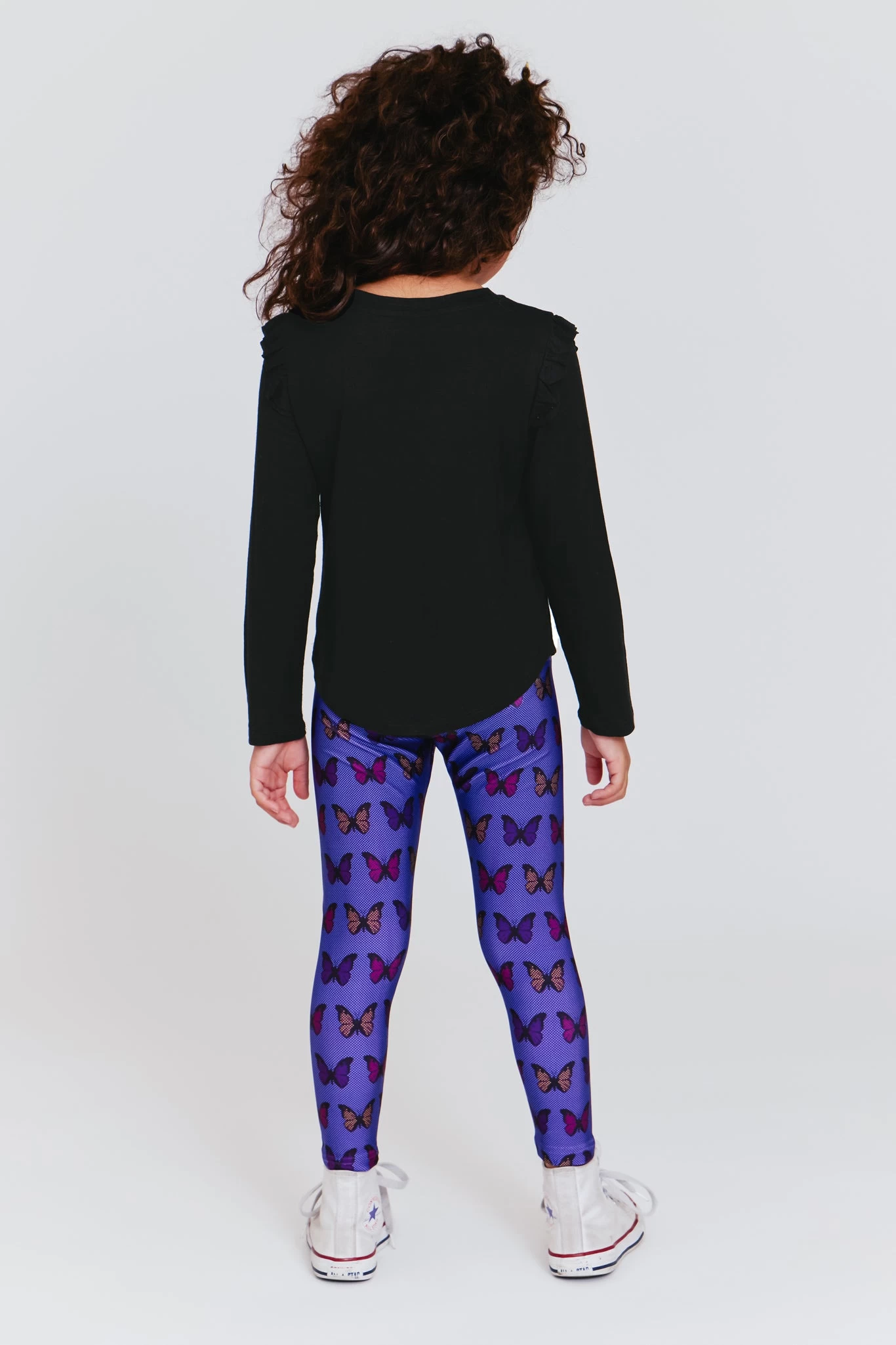 Kids Leggings In Halftone Butterfly 5 Kids Leggings In Halftone Butterfly - Image 3