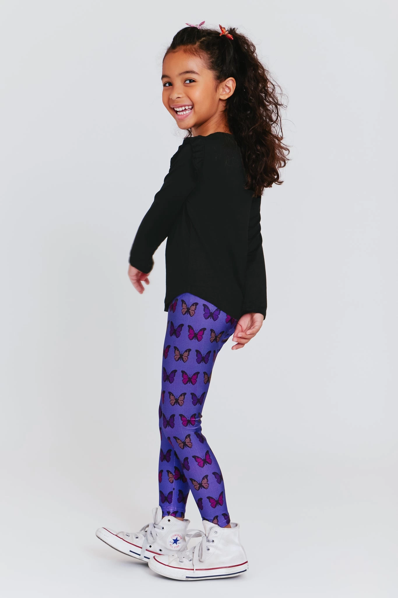 Toddler Leggings In Halftone Butterfly 3 Toddler Leggings In Halftone Butterfly