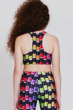 Girls Sports Bra In Black Rainbow Nail Polish -Chic Wear Shop Terez64d52ab867e60064d52ab8681ad.2447732064d52ab8681ad