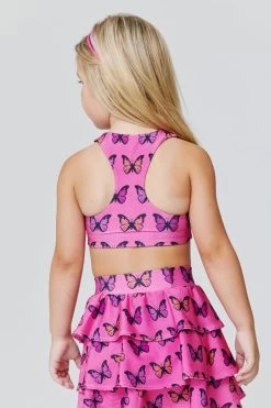 Kids Sports Bra In Pink Halftone Butterfly -Chic Wear Shop Terez64d52c1e5918e864d52c1e59522.8555529864d52c1e59522