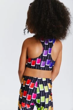 Kids Sports Bra In Black Rainbow Nail Polish -Chic Wear Shop Terez64d52c87078c3564d52c87079ea.0282937364d52c87079ea