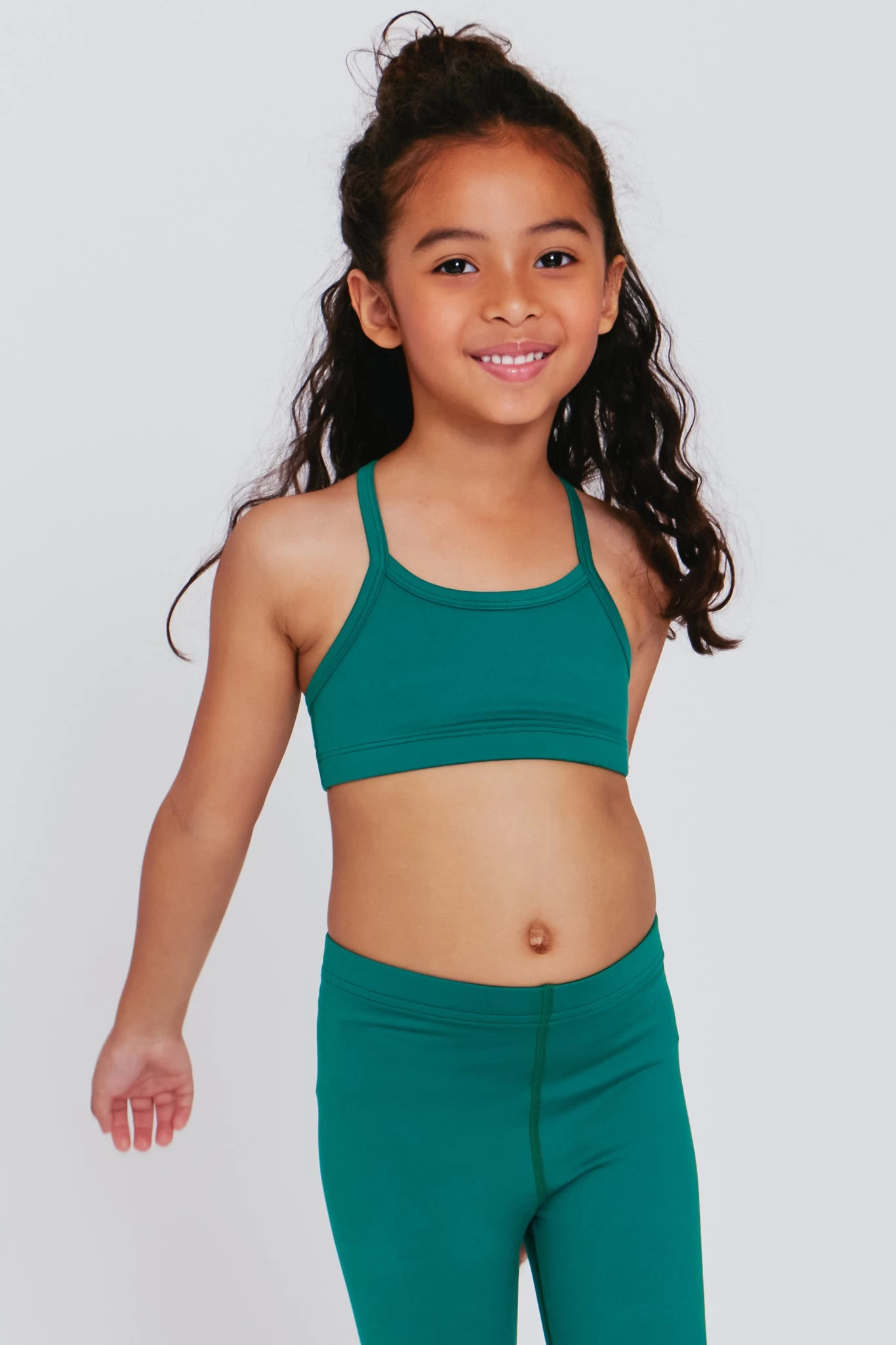 Kids TLC Y-Back Bralette In Emerald 4 Kids TLC Y-Back Bralette In Emerald - Image 2