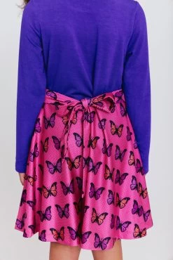 Kids Long Sleeve Dress In Pink Halftone Butterfly -Chic Wear Shop Terez64d660ba83696864d660ba83958.5963096464d660ba83958