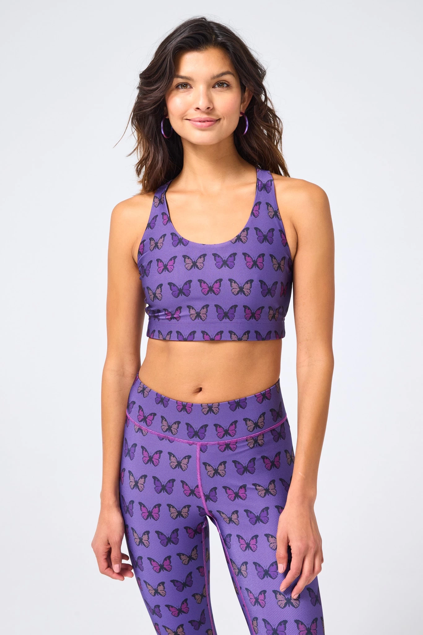 Hi-Shine Sports Bra In Halftone Butterfly 3 Hi-Shine Sports Bra In Halftone Butterfly