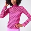 Mesh Mock Neck In Hot Pink Halftone Butterfly -Chic Wear Shop Terez64daa31f54a69664daa31f54ca2.9474070764daa31f54ca2