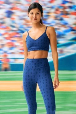 Red Sox Action V-Neck Bra In Monogram Navy