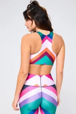 Hi-Shine Sports Bra In Jade Chevron 8 Hi-Shine Sports Bra In Jade Chevron -Chic Wear Shop Terez64f752be8a103164f752be8a308.8088631864f752be8a308