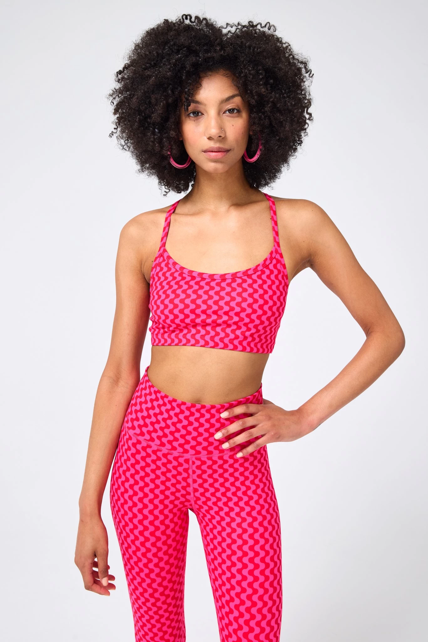 TLC Y-Back Bralette In Pink American Pop 3 TLC Y-Back Bralette In Pink American Pop