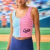 Cubs TLC Split Crop Top In Sky Blue Diagonal And Terez Pink -Chic Wear Shop Terez65035feac679a165035feac6ba6.7318911965035feac6ba6