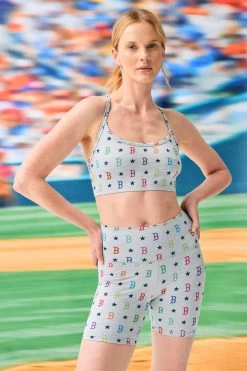 Red Sox TLC Booty Short In Rainbow Monogram -Chic Wear Shop Terez65036d24936b5865036d24939df.5489712265036d24939df