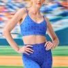 Dodgers Action V-Neck Bra In Monogram Royal -Chic Wear Shop Terez650372099e0795650372099e306.98746607650372099e306