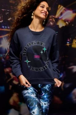 Graphic Crewneck In Boogie Nights Vinyl
