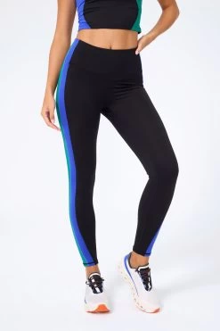 TLC Side Stripe Colorblock Legging In Jewel Colorblock