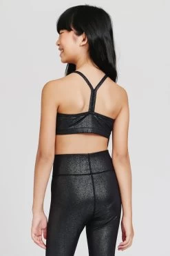 Girls TLC Foil Y-Back Bralette In Onyx Sparkle -Chic Wear Shop Terez65303968734c166530396873878.901017056530396873878
