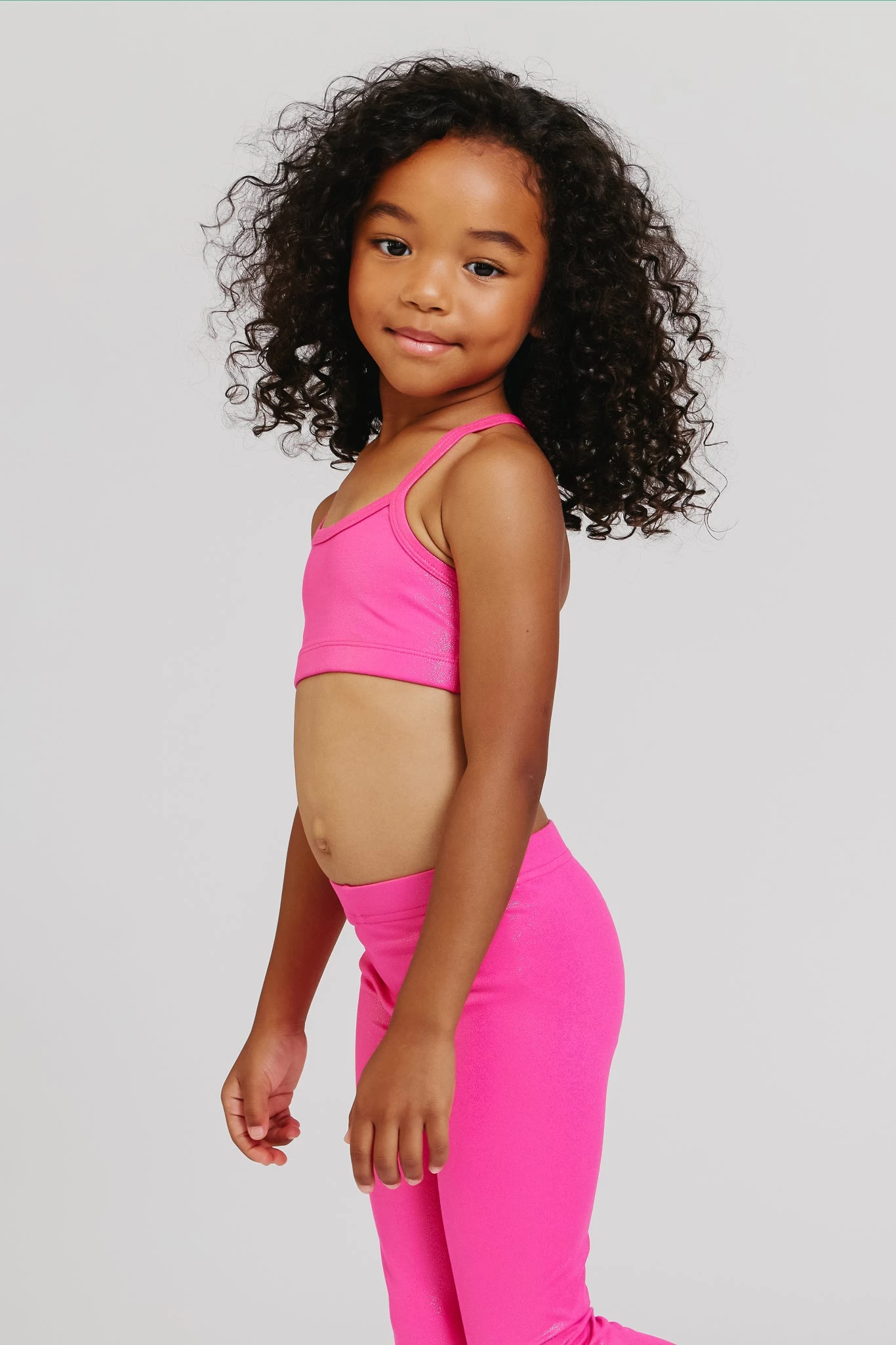 Kids TLC Y-Back Foil Bra In Terez Pink Sparkle 4 Kids TLC Y-Back Foil Bra In Terez Pink Sparkle - Image 2