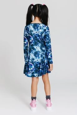 Kids Hi-Shine Long Sleeve Skater Dress In Disco Fever -Chic Wear Shop Terez653041102e12f8653041102e421.99765045653041102e421