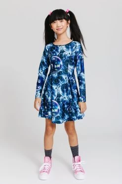 Toddler Hi-Shine Long Sleeve Skater Dress In Disco Fever -Chic Wear Shop Terez653041693b4771653041693b658.04590586653041693b658