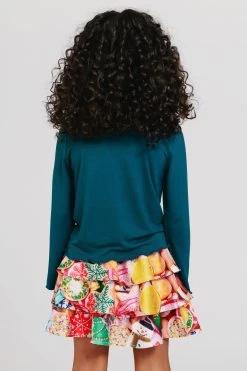 Kids Lettuce Edge Long Sleeve Crop Tee In Cypress -Chic Wear Shop Terez653049286adcc3653049286b01c.50884031653049286b01c