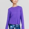 Girls Lettuce Edge Long Sleeve Tee In Labyrinth