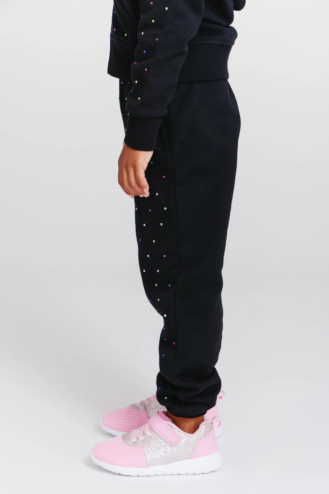 Kids Gems Jogger In Black 4 Kids Gems Jogger In Black - Image 2