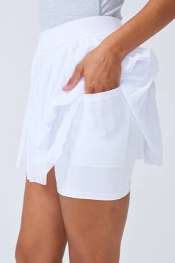 Tennis Skirt In White -Chic Wear Shop WhiteTennisSkirt 5