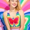 DuoKnit Sports Bra In Psychedelic Butterfly 1 DuoKnit Sports Bra In Psychedelic Butterfly -Chic Wear Shop butterlfybra
