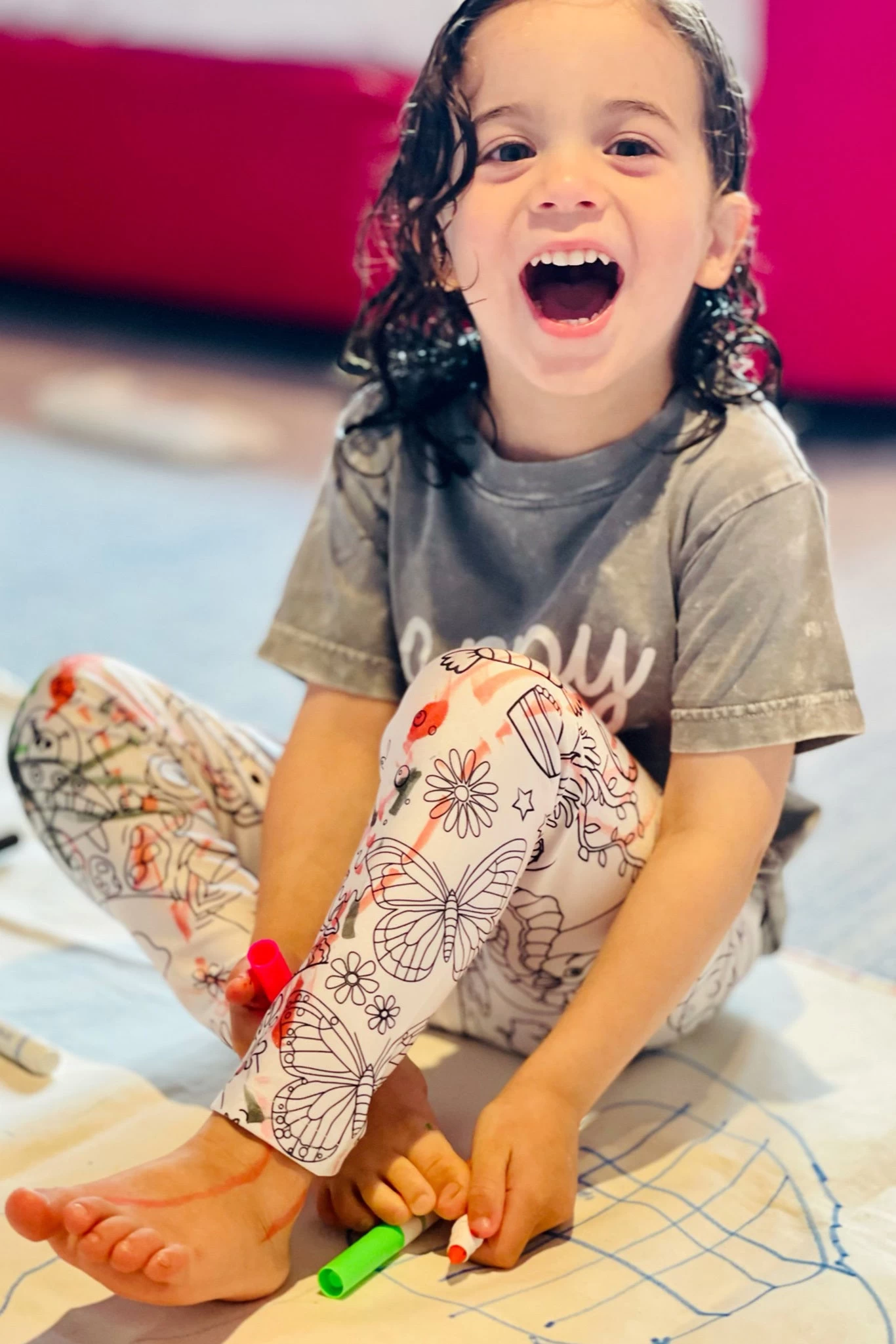 Toddler Leggings In Coloring Book 8 Toddler Leggings In Coloring Book - Image 6